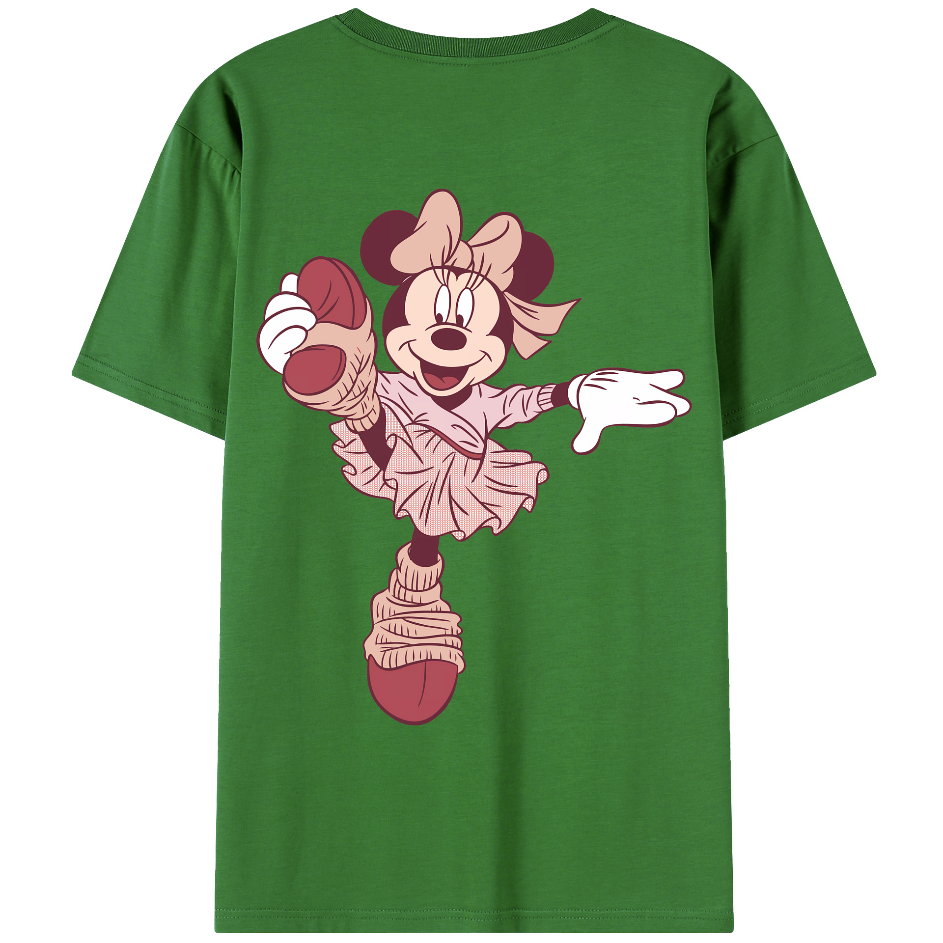 （画像用） ミッキーマウス Mickey Mouse レディース半袖Tシャツ(バックプリント)